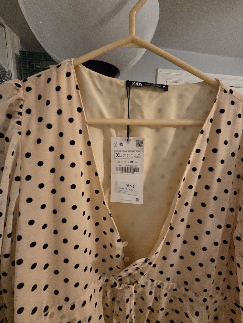 Polka Dot Tiered Maxi Dress - Picture 4 of 5